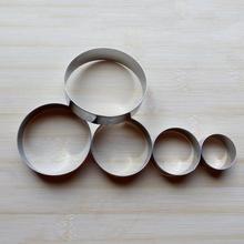 Baked Round Five-piece/set Cookie Cake Mould Food Grade Stainless Steel Combination Baking Diy Cake Decorating Tools 2024 - buy cheap