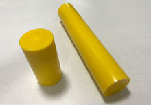 Haste de nylon pom de 100mm, varas cilíndricas de polioxigênio e bastão de 10mm-50mm, diâmetro externo amarelo de alta qualidade 2024 - compre barato