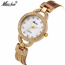 MISS FOX-relojes de oro Retro para mujer, pulsera de oficina de lujo, joyería de cuarzo 2024 - compra barato