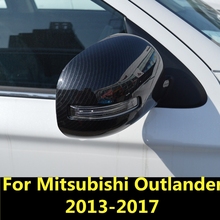 For Mitsubishi Outlander 2013-2017 Car Rear-view Mirror Covers Shell Rearview Mirror Edge Guards Cover Auto Accessories 2024 - buy cheap