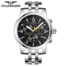 GUANQIN Male Mechanical Wristwatches Quality Brand Watch Men Luxury Business Waterproof Watch With Leather Strap&Steel Bracelet 2024 - buy cheap