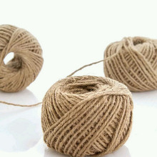 1Roll 30M burlap Rope Natural Jute Twine Burlap String Hemp Rope Wedding Gift Wrapping Cords Thread 3 Colors new year 2024 - buy cheap