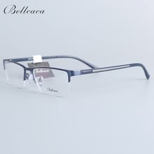 Bellcaca Spectacle Frame Men Eyeglasses Nerd Computer Optical Transparent Clear Lens Eye Glasses Frame For Male Eyewear 12002 2024 - buy cheap