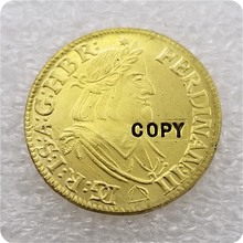 1647 Ducat Bohemia Áustria Hungria Ferdinand III CÓPIA MOEDA moedas comemorativas-moedas réplica medalha moedas colecionáveis 2024 - compre barato