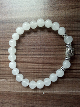 Buddha Bracelet 8MM Natural Stone Whitejade Bracelet Round beads bracelets Yoga Mala Beads Pray Bracelets 2024 - buy cheap