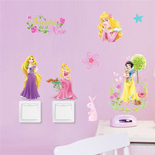 Adesivo de parede de árvore de castel, decoração para quarto infantil, mural artístico, decalques para crianças, pôster 2024 - compre barato
