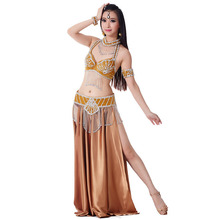 2019 New Performance Dancewear Bellydance Clothes Outfit B/C Cup Satin Skirt Professional Women Egyptian Belly Dance Costume Set 2024 - buy cheap