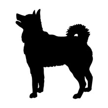 10.9*12.7CM Elkhound Dog Cute Cartoon Car Decal Sticker Animal Car Styling Window Decoration Accessories C6-0606 2024 - buy cheap