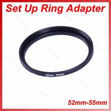 "52mm-55mm Step Up Metal Lens Filter Ring 52-55 mm 52 to 55 Stepping Adapter 2024 - buy cheap