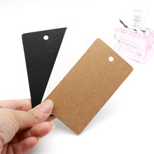 50pcs/Lot 5x9cm Kraft Paper Blank Rectangle Packaging Hang Tags Wedding/Birthday Party Candy Boxes Price Tags Labels 2024 - buy cheap