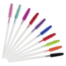 1000pcs/lot Disposable Silicon Eyelash Mascara Brushes Wands Applicator Makeup Kits Eyelash Extension Brush Tools Random Color 2024 - buy cheap
