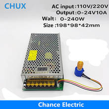 Digital Display External Connection 0-24V 10A LED Adjustable Switching Power Supply 240W DC 0-24V 2024 - buy cheap