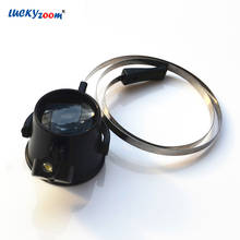 Wearing Eye Glasses LED Magnifier 15X Illuminated Magnifying Glass Jewelry Loupe Magnifier Mask Identification Watch Clock Lupa 2024 - buy cheap