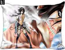 Custom Attack on Titan Rectangle Pillowcase zipper Classic Pillow Case DIY Pillow Case With Your Picture 20x30inch 2024 - buy cheap