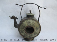 Elaborate Interesting Chinese Classical Old Handwork Copper Bird Statue Teapot 2024 - buy cheap