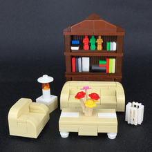 Living Room Furniture Sofa Table Chair Block Building Blocks City MOC Accessories Bricks DIY Toys for Children 2024 - buy cheap