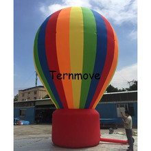 giant advertising Rainbow Inflatable balloon Promotional Inflatables Ground Balloon for exhibition hot air balloon shape 2024 - buy cheap
