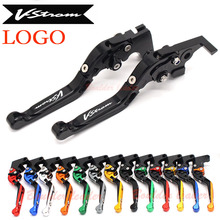 !! Alavancas de freio e embreagem douradas para motocicleta suzuki, com logo cnc, para modelos dl1000 seminovos 2002-2016, 2003, 2004, 2005, 2006, 2007 e 2008 2024 - compre barato