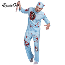 Reneecho Halloween Costume For Adult Men Zombie Doctor Costume Scary Vampire Costume Horror Party Cosplay 2024 - buy cheap