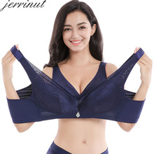 Jerrinut sutiã de renda sensual plus size, sutiã ultra fino push up, roupa íntima feminina sem costura fio feminina, lingerie 2024 - compre barato