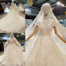 Vestido de noiva personalizado com decote em v, vestido de noiva bordado 2021, vestido de casamento vintage queen 2024 - compre barato