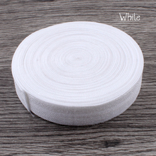 30yards/lot 5/8" (16mm) White Shiny Solid Fold Over Elastic Ribbon Band FOE for Elastic Headbands Hair Ties Hairbow 2024 - buy cheap