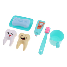 6Pcs Household Toiletries Toothbrush Teeth Soap For 25cm Mellchan Doll Green Bathroom Accessory for Doll 2024 - buy cheap