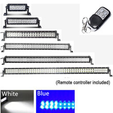 Barra de luz LED de doble Color para conducción todoterreno, luz estroboscópica de advertencia de emergencia para coche, 7, 13,5, 22, 32, 42, 50 pulgadas, 12V 2024 - compra barato