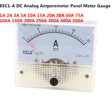 85C1-A DC Analógico Amperímetro Painel Medidor Medidor 1A 2A 3A 5A 10A 15A 20A 30A 50A 75A 2024 - compre barato