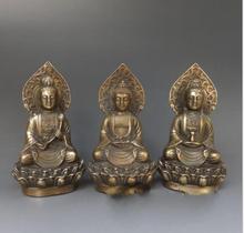 Estilo mais recente, esculturas budistas chinesas antigas de bronze puro, estátuas de buda, deusa da mistura de bodisatva 2024 - compre barato