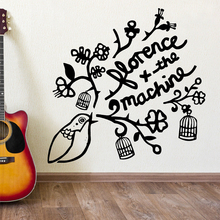 Mechanized Florence Gales Band Logo Wall Pattern Waterproof Decals Living Room Wall Stickers for Bedroom Vinyl Art Sticker YY230 2024 - buy cheap