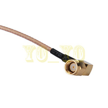 ALLISHOP RG316 Antenna Extension Cable SMA female Flange to RP-SMA male right angle pigtail cable 3M 2024 - buy cheap