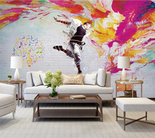 Пользовательские обои 3d фото фрески жизненные ностальгические танцевальные Молодежные стены гостиной спальни украшения росписи 3d обои 2024 - купить недорого