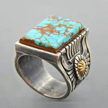 Retro Engraved Sunflower Faux Inlaid Ring Women Banquet Jewelry Gift 2024 - buy cheap