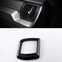 Cubierta decorativa de salida de aire izquierda y derecha para coche, embellecedor de cubierta de fibra de carbono ABS para Volvo XC60 2018, 2019, estilo de coche 2024 - compra barato