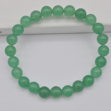 8MM Green Aventurine Round Bead GEM Bracelet Stretch 8 Inch Jewelry For Gift G564 2024 - buy cheap