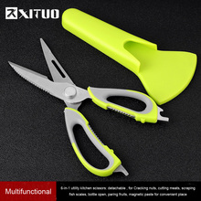 XITUO Kitchen Shears Multi-Purpose Utility Kitchen Scissors with Blade Cover - Stainless Steel Heavy Duty Chicken Bone Scissors 2024 - buy cheap