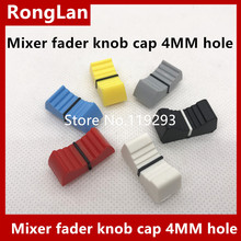 [BELLA]Mixer fader knob cap black hole 4MM  red white blue balck  yellow,gray  lime--20PCS/LOT 2024 - buy cheap