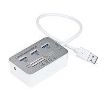 3 Port Aluminum USB 3.0 Hub With MS SD M2 TF Multi-In-1 Card Reader 6.94** 2024 - buy cheap