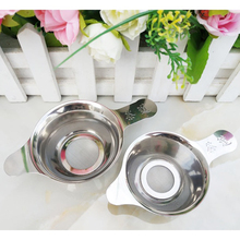 100pcs/lot Reusable Stainless Steel Tea Filter Fine Mesh Tea Infuser Leaf Funnel Tea Strainer Accessories 2024 - buy cheap