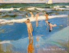 Arte de paisaje marino para niños en el mar Pinturas de reproducción de la playa de Valencia por Joaquin Sorolla y Bastida, pintadas a mano de alta calidad 2024 - compra barato