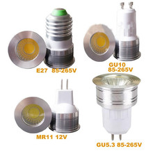 Bombilla LED GU5.3 GU10 E27, foco de iluminación regulable de ahorro de energía, 3W, 10 Uds., AC85 ~ 265V, envío gratis 2024 - compra barato
