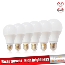 6pcs/lot led bulb E27 led lamp B22 light bulb 3W 5W 7W 9W 12W 15W 110V 220V 230V screw bulb candle SMD2835 2024 - buy cheap