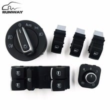 6PCS/Set Electric Single Window Control Switch For VW Jetta 6 Golf GTI 5 6 Touran Tiguan Caddy Passat B6 CC 5ND941431B 2024 - buy cheap