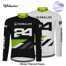 Herbalife Winter Long Sleeve Bike Clothes Thermal Fleece Cycling Jersey Roupa De Ciclismo Invierno MTB Bicycle Clothing 8008 2024 - buy cheap