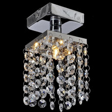 Modern LED crystal ceiling lamp Aisle bedroom stainless steel led lamp K9 crystal led lustre light Ceiling Lights 2024 - buy cheap