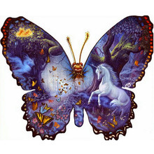 Full square/Round drill Diamond embroidery Coloured Butterfly 5D DIY diamond Painting Cross Stitch Rhinestone Mosaic HYY 2024 - buy cheap