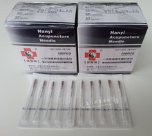 Tubo de acupuntura desechable hanyi, aguja de una aguja con un tubo, 100/0,18/0,20/0,25mm, 5 cajas, 0,30 unids/caja 2024 - compra barato