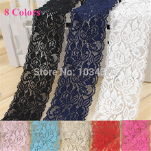 8Colors 5meters 6.5cm Width Elastic Lace for Fabric Wap Knitting DIY Garment Accessorie EL0014 2024 - buy cheap