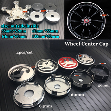 Vzuxhall-tapa central para llanta de rueda, accesorio de estilo de coche, 4 Uds., 56mm, 60mm, 64mm, 135mm, 5 garras 2024 - compra barato